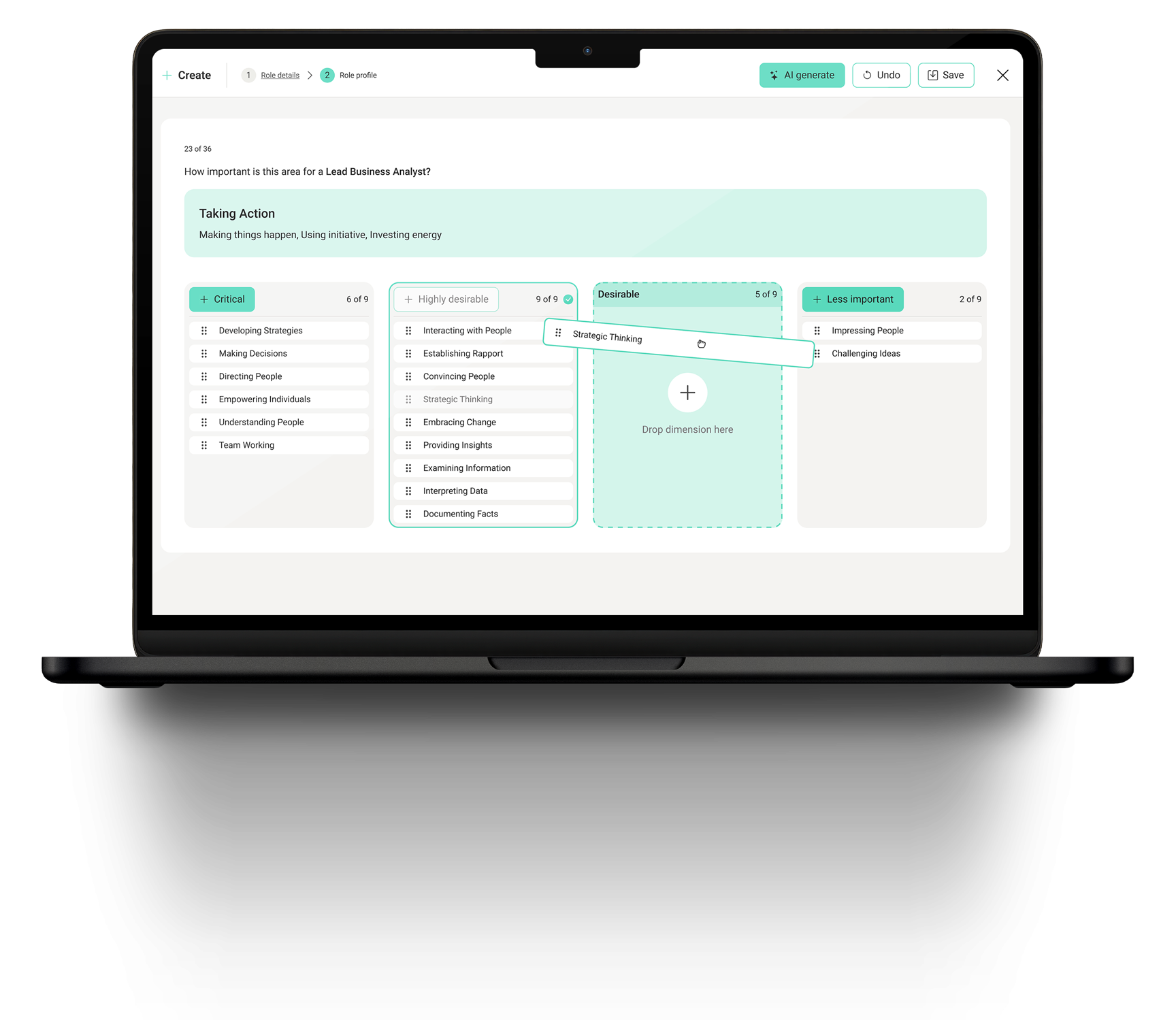 screenshot of Saville Assessment